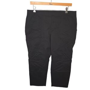 Eddie Bauer Women's Size 16 Black Horizon Water-Resistant High Rise Crop Pants